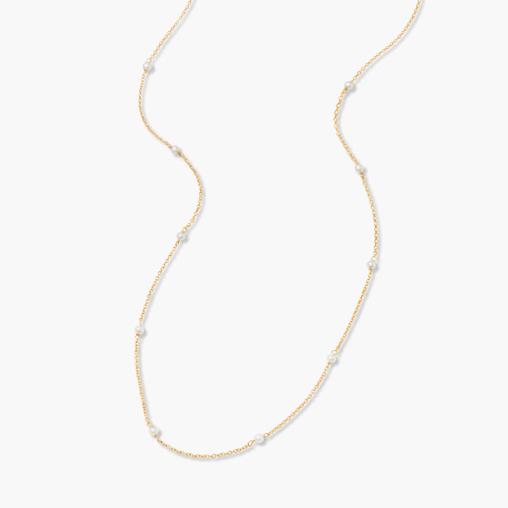 Laurel Pearl 14K Gold Necklace