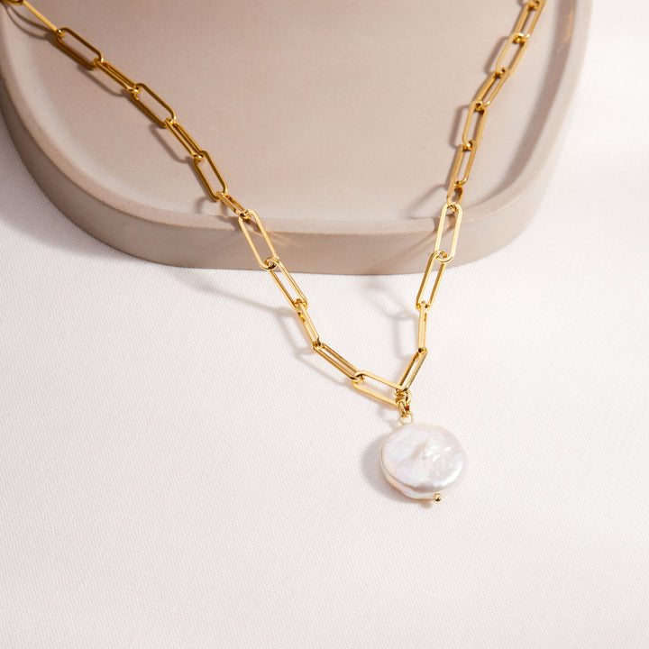 Olive Pearl Pendant