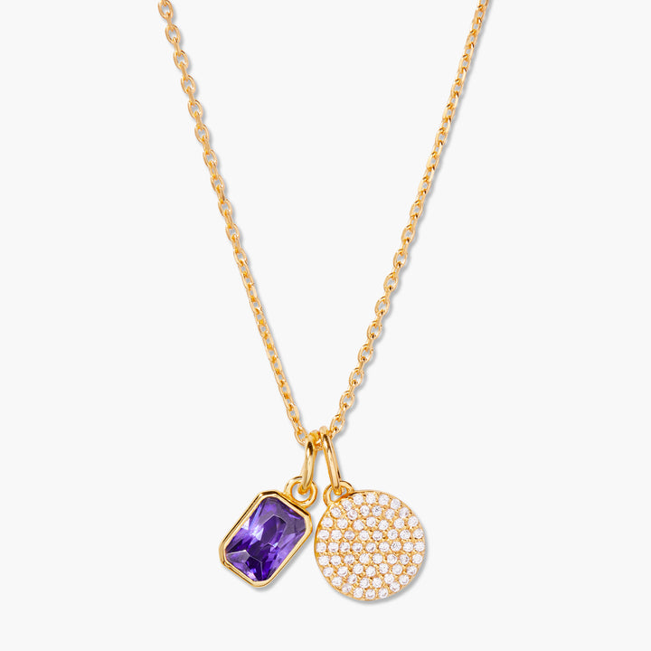 Adeline Charm Birthstone Necklace