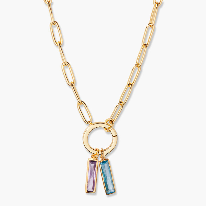 Colette Birthstone Elongated Necklace