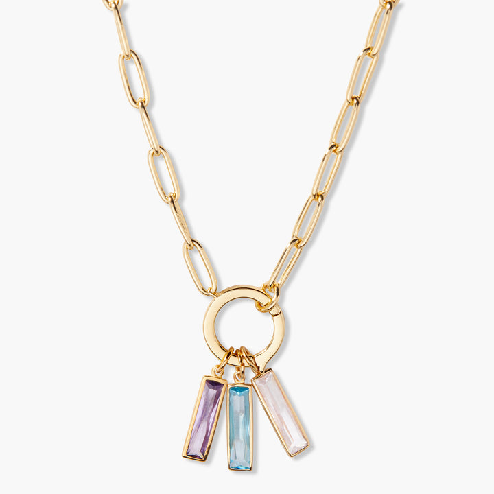 Colette Birthstone Elongated Necklace