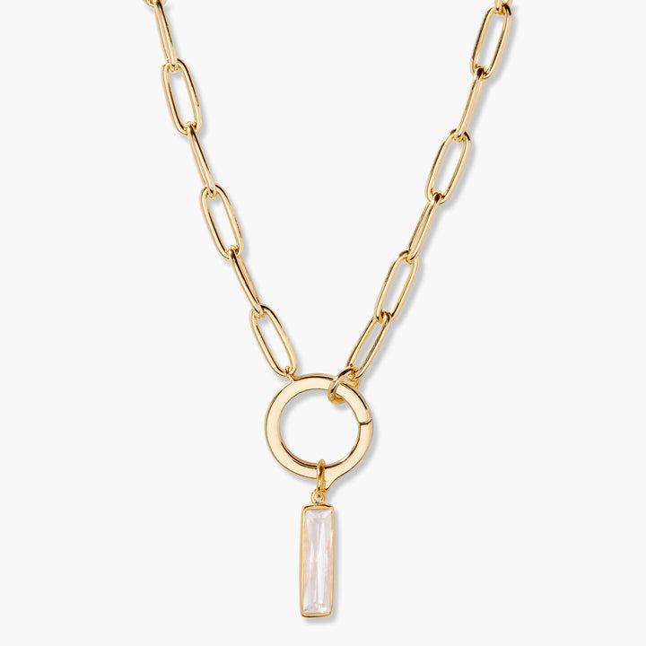 Colette Birthstone Elongated Necklace