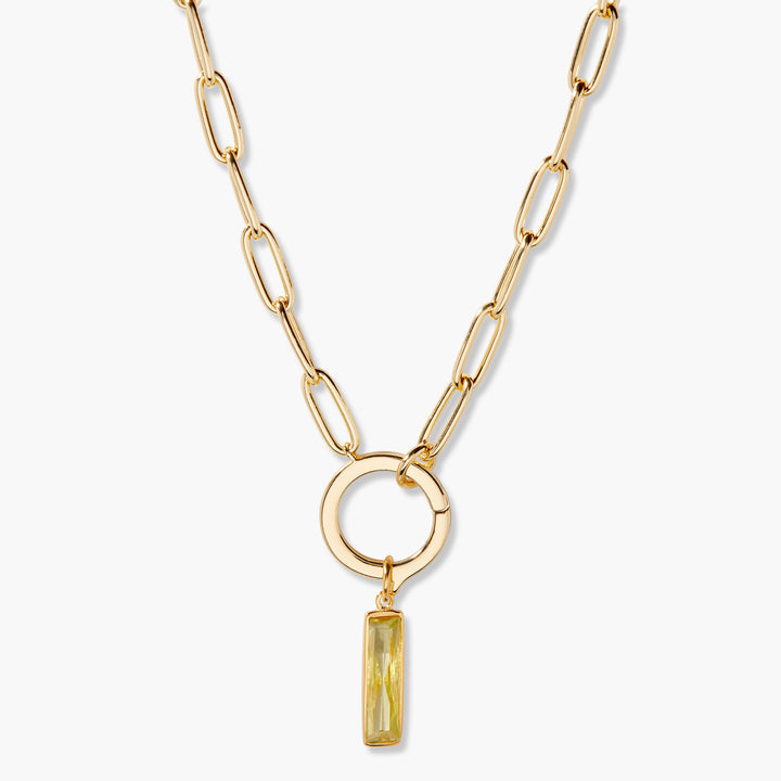 Colette Birthstone Elongated Necklace