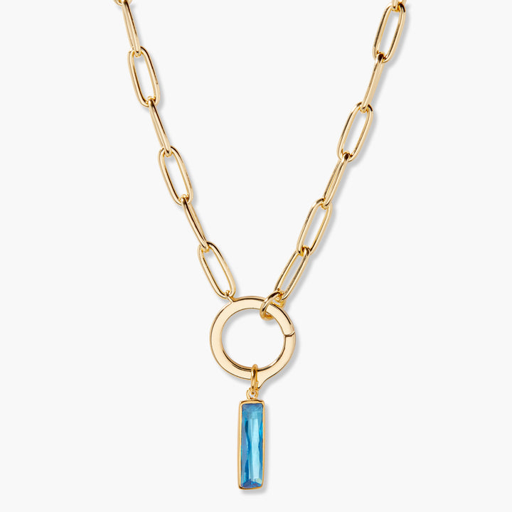 Colette Birthstone Elongated Necklace