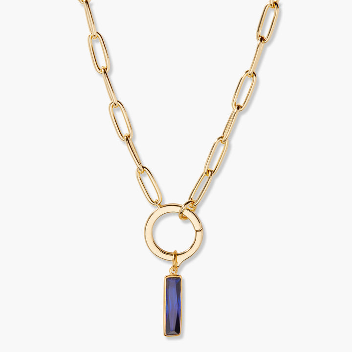 Colette Birthstone Elongated Necklace