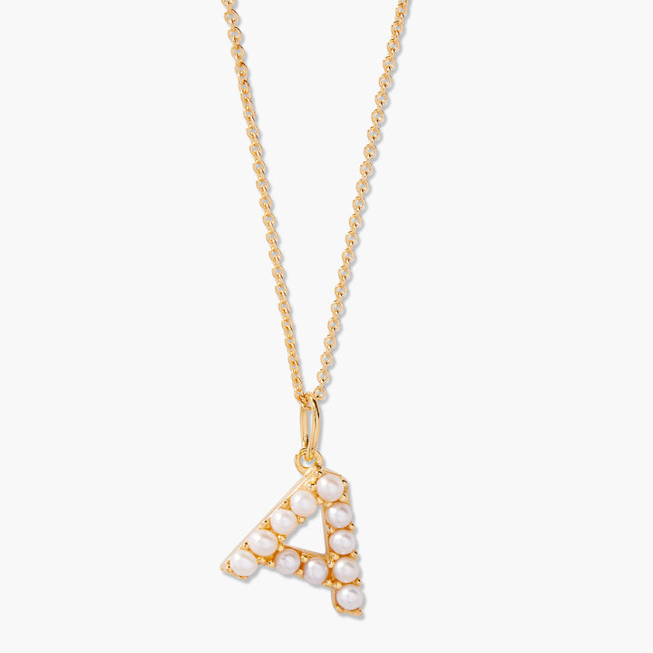 Bridget Pearl Initial Necklace