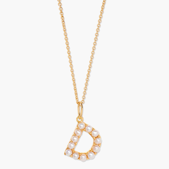 Bridget Pearl Initial Necklace