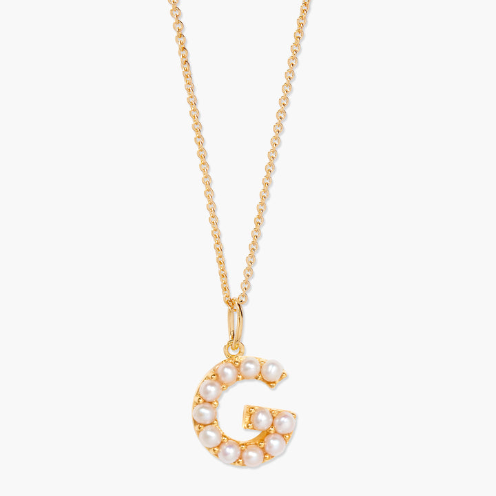 Bridget Pearl Initial Necklace