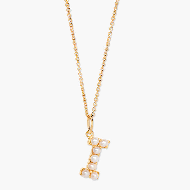 Bridget Pearl Initial Necklace