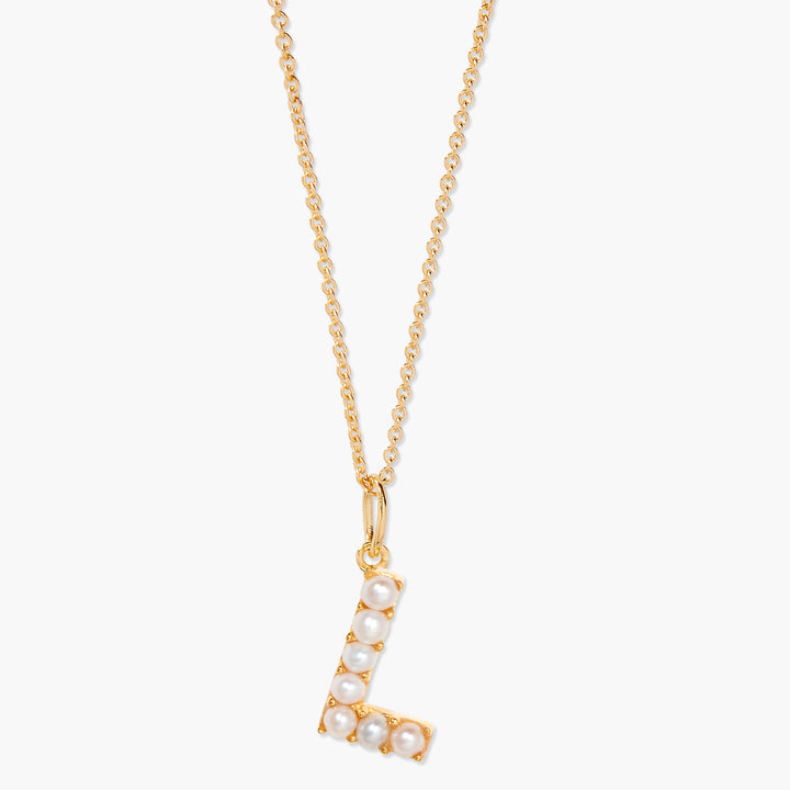 Bridget Pearl Initial Necklace