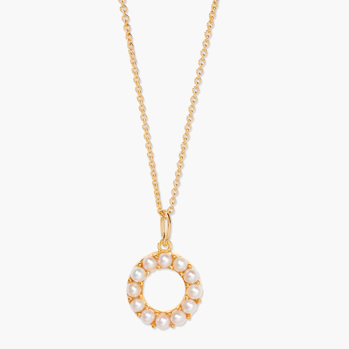 Bridget Pearl Initial Necklace