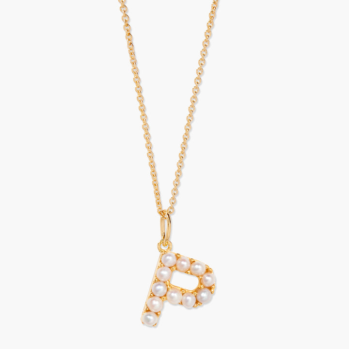 Bridget Pearl Initial Necklace