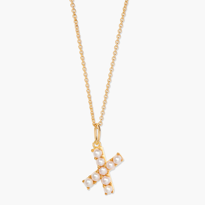 Bridget Pearl Initial Necklace