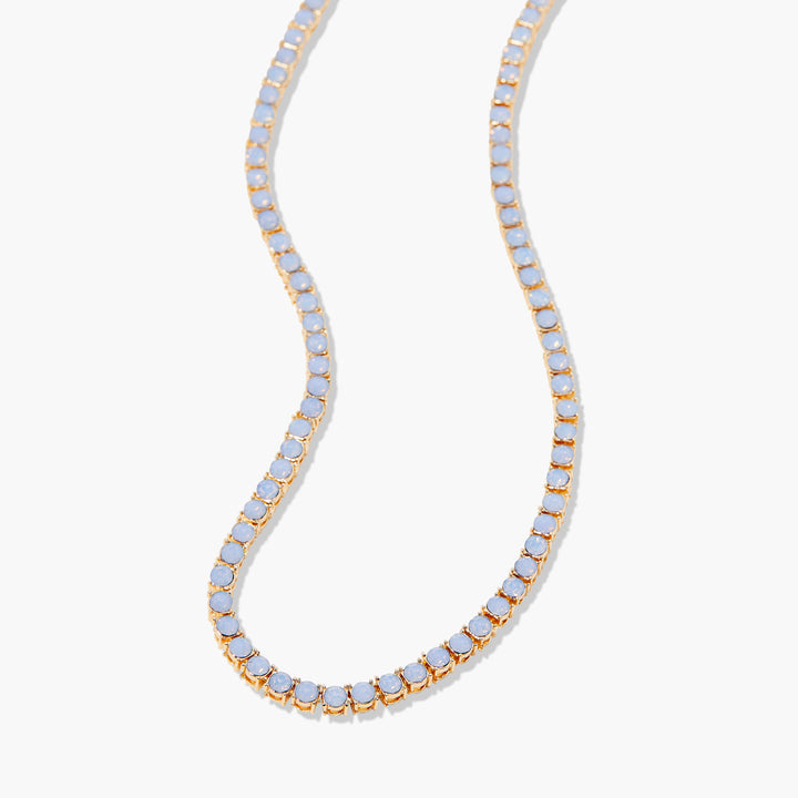 Isabella Opal Blue Tennis Necklace