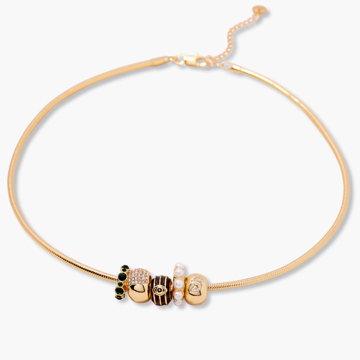 Alanna Birthstone Initial Necklace