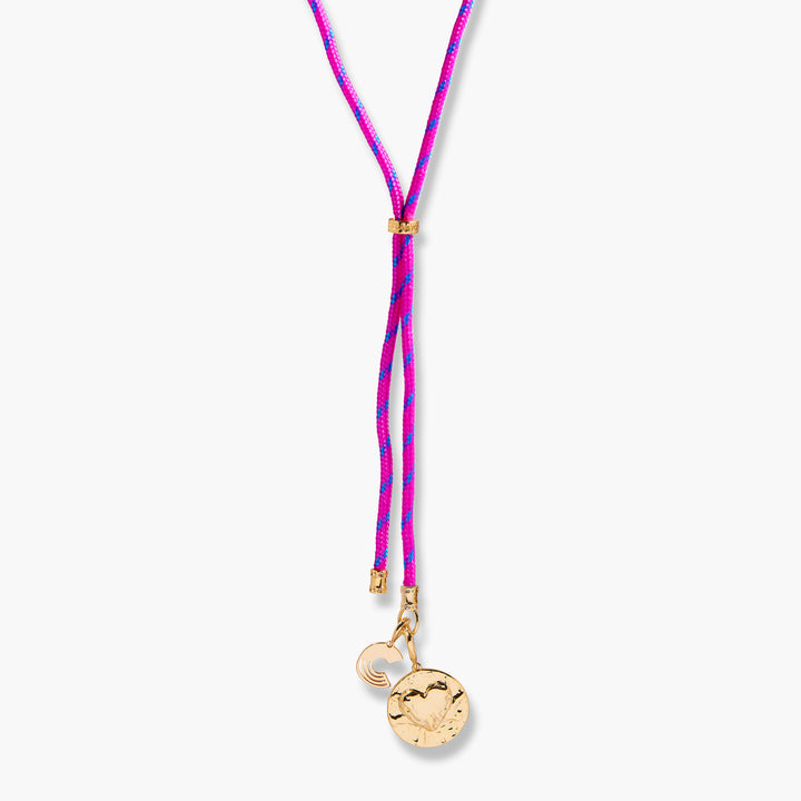 Kai Initial Heart Lariat Charm Necklace