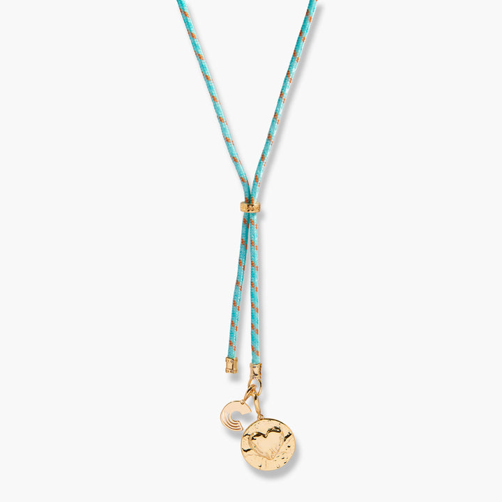 Kai Initial Heart Lariat Charm Necklace