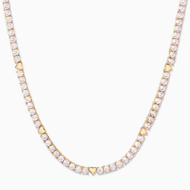 Coco Heart Tennis Necklace