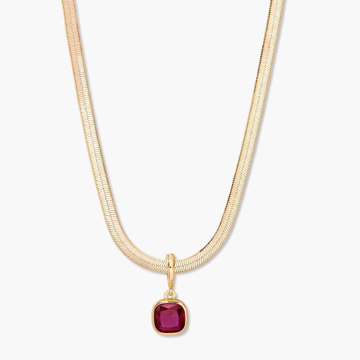 Build Your Own Sadie Bezel Birthstone Necklace