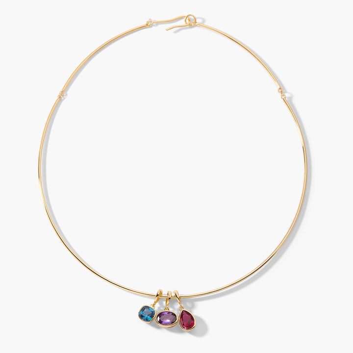 Build Your Own Sadie Bezel Birthstone Necklace