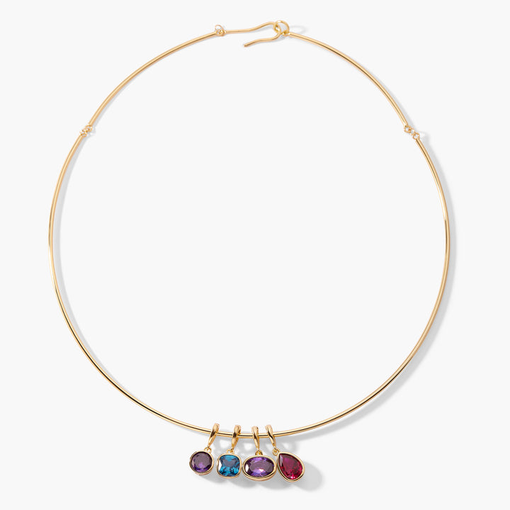 Build Your Own Sadie Bezel Birthstone Necklace