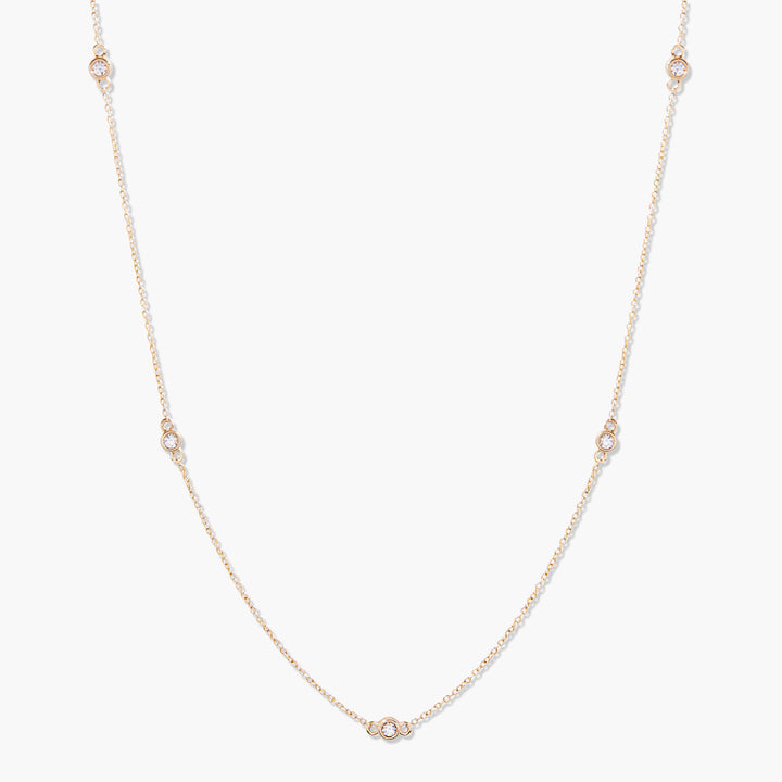 Juliet 14K Gold Station Diamond Necklace