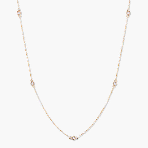 Monique' 18K Yellow Gold Diamond by the yard Necklace, 1.01 Carats - Amina  Sorel Fine Jewelry