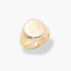 アクセサリー Sar Jewellery Block I Round Signet Ring アクセサリー Sar Jewellery Block I Round Signet Ring BLOCK I