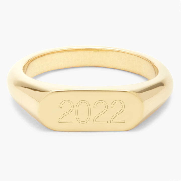 Evie Date Signet Ring