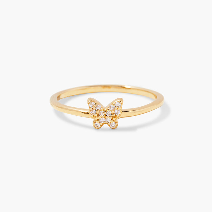Adeline Butterfly Vermeil Ring