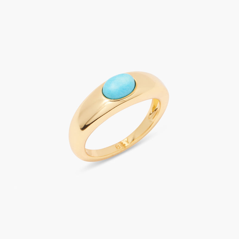 Kara Turquoise Signet Ring