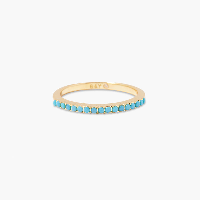 Kara Turquoise Thin Ring
