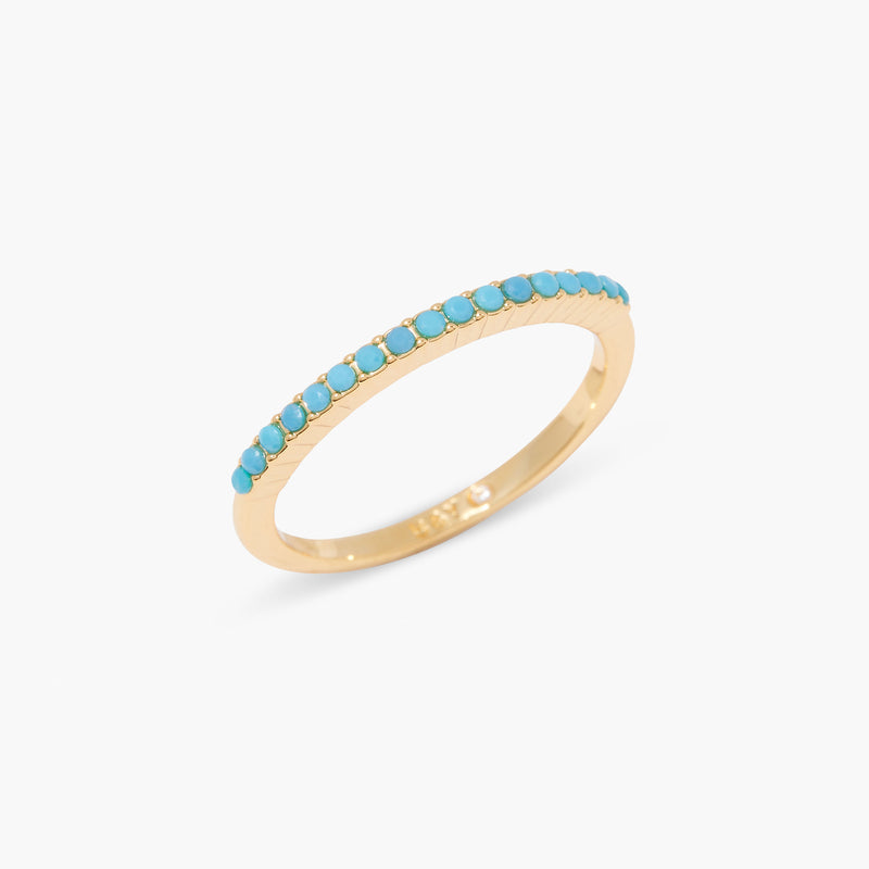 Kara Turquoise Thin Ring