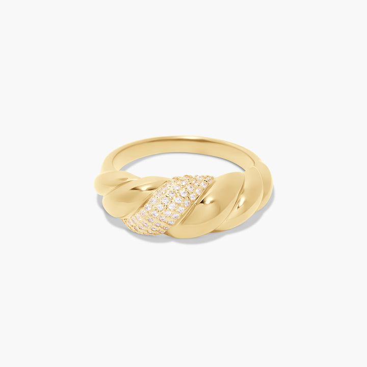 Lex Pave Gold Vermeil Ring
