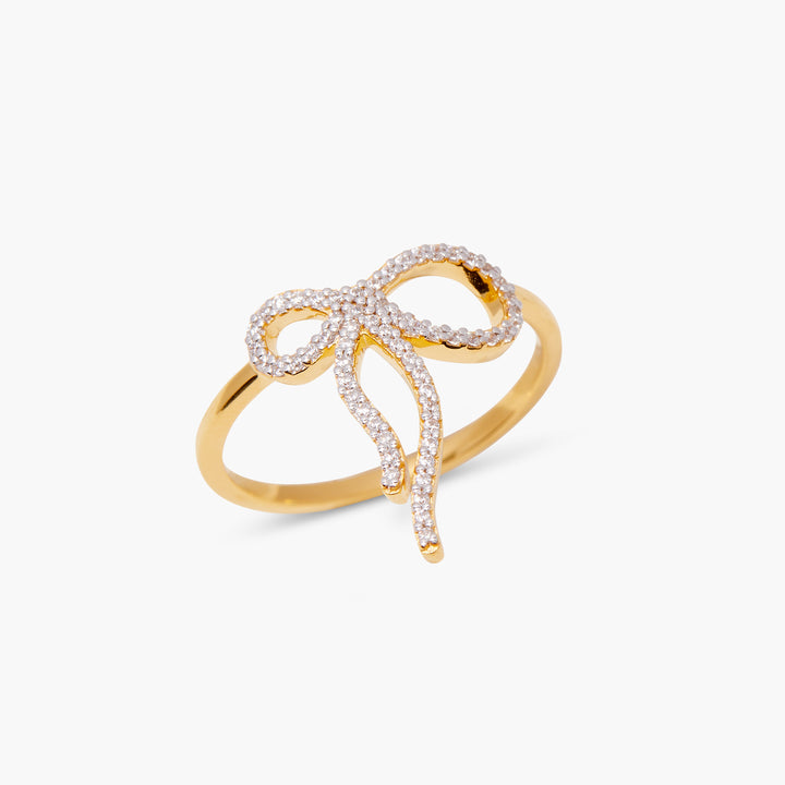 Adeline Bow Vermeil Ring