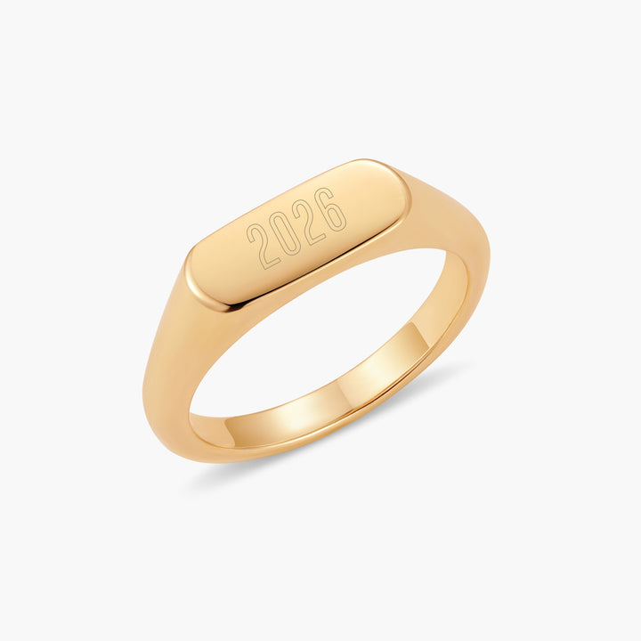 Evie Date Signet Ring
