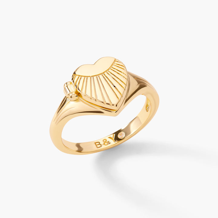 Adley Heart Locket Ring