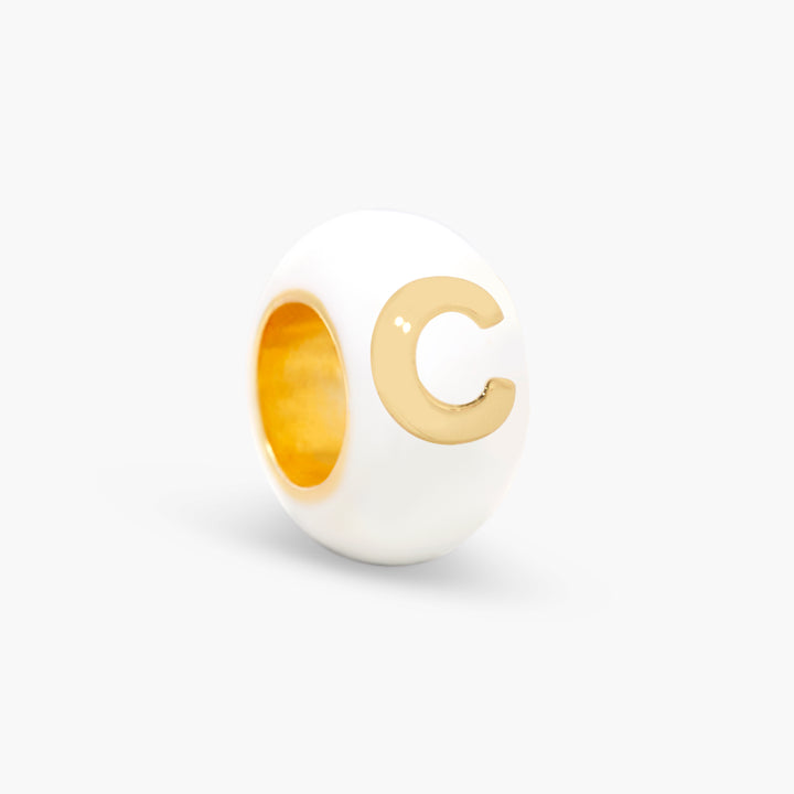 Gaby Enamel Initial Bead