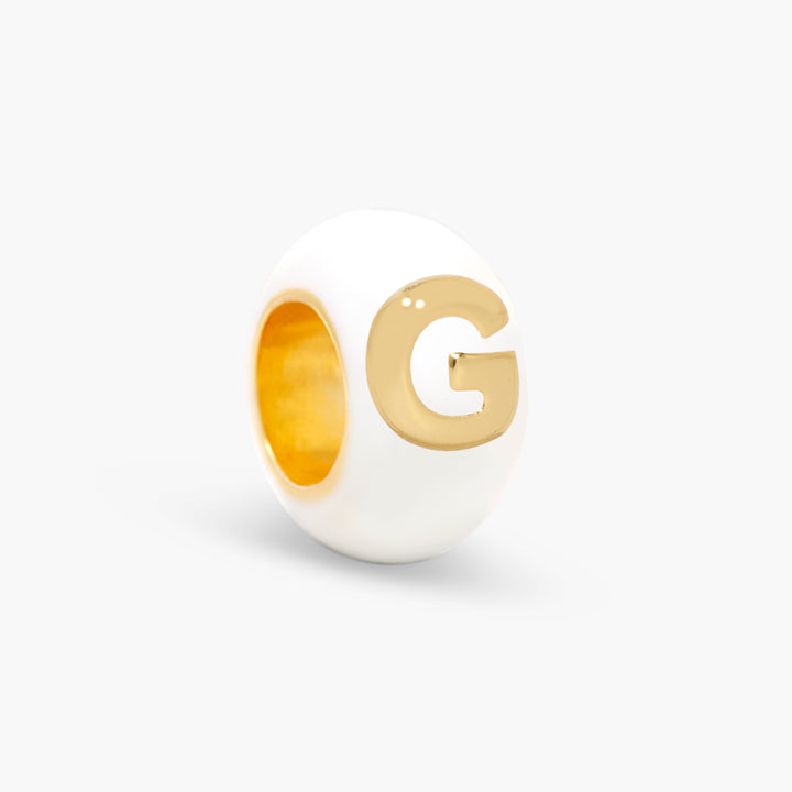 Gaby Enamel Initial Bead