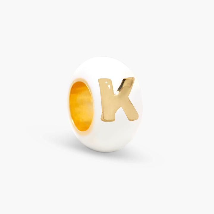 Gaby Enamel Initial Bead
