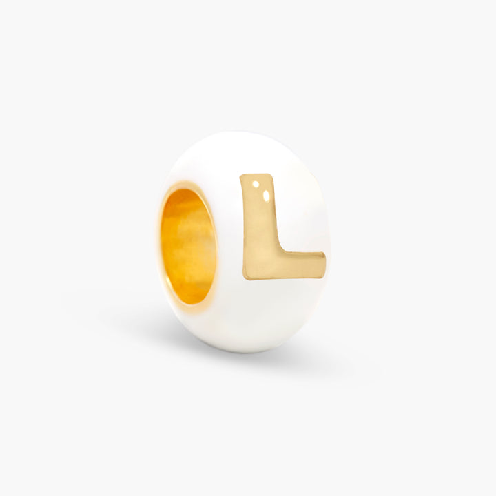 Gaby Enamel Initial Bead