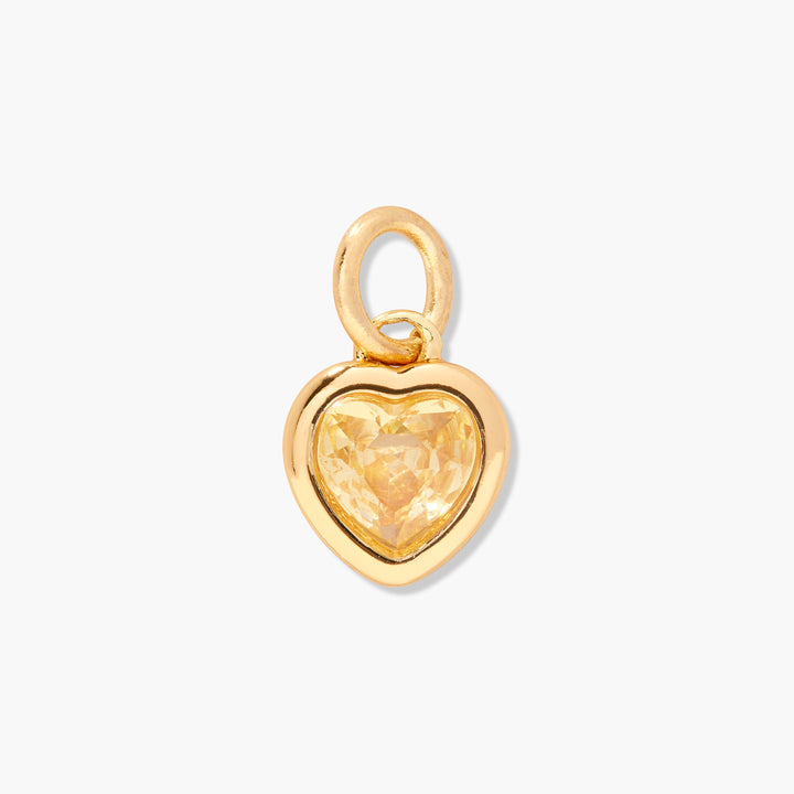 Mackenzie Heart Birthstone Charm
