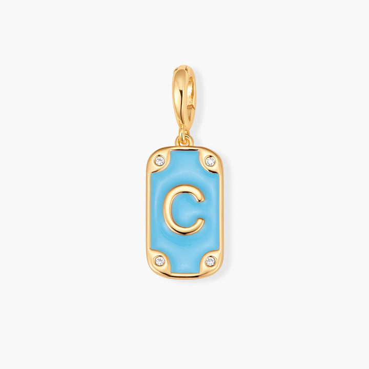 Bay Initial Tag Charm