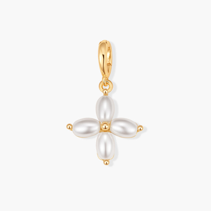 Effie Pearl Cross Charm