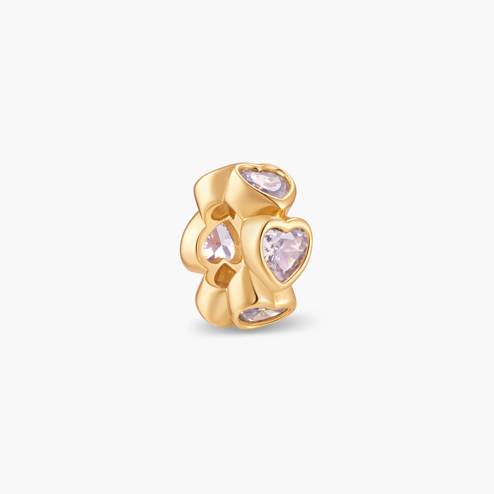 Gaby Heart Birthstone Bead