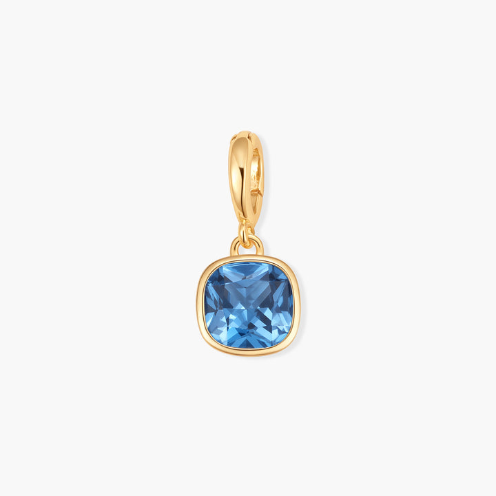 Sadie Square Bezel Birthstone Charm