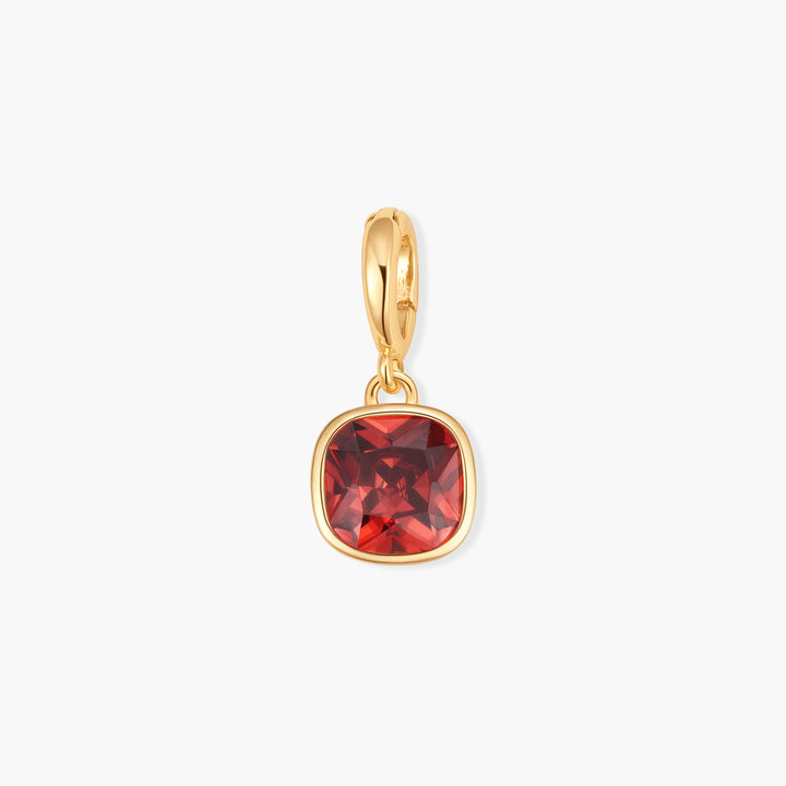 Sadie Square Bezel Birthstone Charm