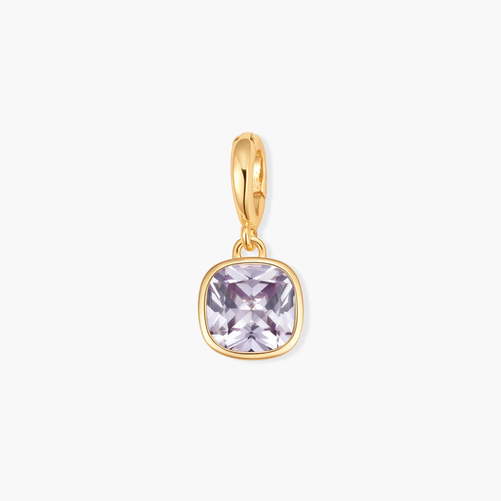 Sadie Square Bezel Birthstone Charm