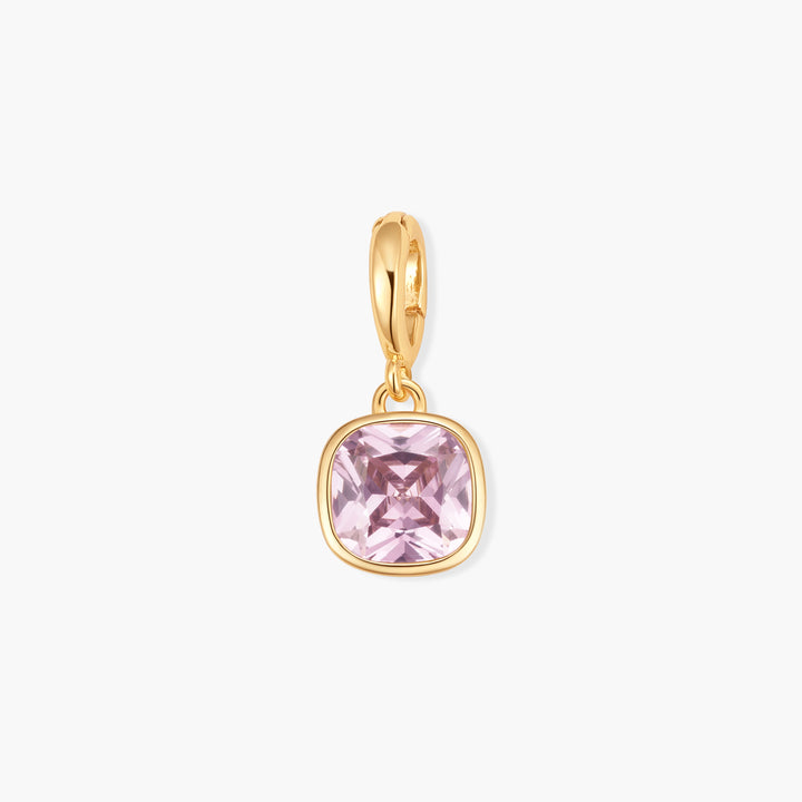 Sadie Square Bezel Birthstone Charm