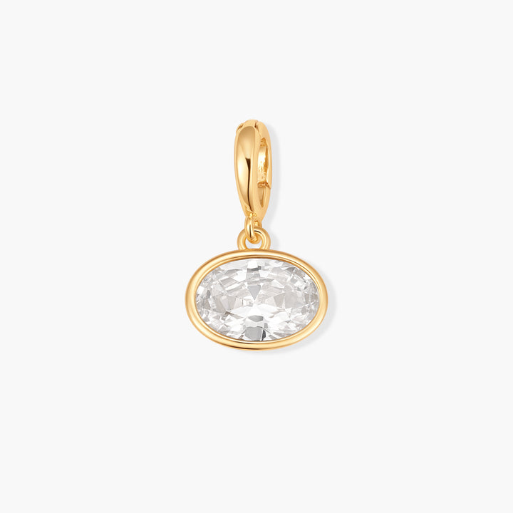 Sadie Oval Bezel Birthstone Charm